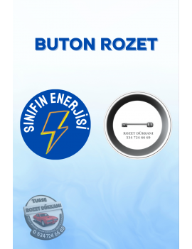 SINIFIN ENERJİSİ ÖĞRENCİ ROZETİ | OKUL VE MOTİVASYON ROZETİ