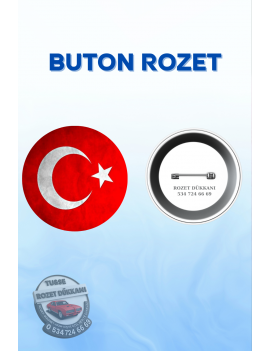 TÜRK BAYRAĞI TEMALI ROZET | MİLLİ VE ANLAMLI TASARIM