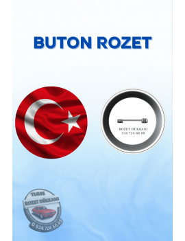 TÜRK BAYRAĞI TEMALI ROZET | MİLLİ VE ANLAMLI TASARIM