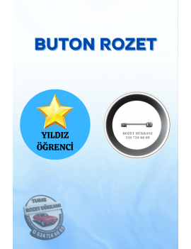 YILDIZ ÖĞRENCİ ROZETİ | OKUL VE MOTİVASYON ROZETİ