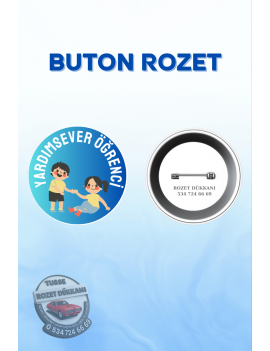 YARDIMSEVER ÖĞRENCİ ROZETİ | OKUL VE DEĞERLER EĞİTİMİ ROZETİ