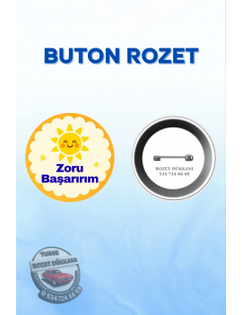ZORU BAŞARIRIM ÖĞRENCİ ROZETİ | OKUL VE MOTİVASYON ROZETİ