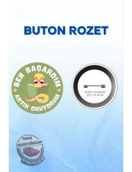 BEN BAŞARDIM OKUL ROZETİ – ÖĞRENCİ BAŞARI ROZETİ
