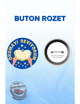 OKUMAYI SEVİYORUZ OKUL ROZETİ – ÖĞRENCİ OKUMA ROZETİ