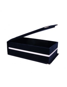 Kadife Kristal Plaket Kutusu | 16x25 cm | Kırmızı & Lacivert | Boş Plaketsiz