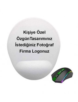 Oval Bileklikli Mouse Pad | Kişiye Özel Baskılı