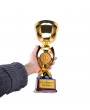 Parlak Altın Renkli Ödül Kupası | 26 cm | Şık ve Kaliteli Tasarım