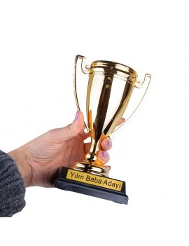 Şampiyon Ödül Kupası | 17 cm | Parlak Altın Renkli