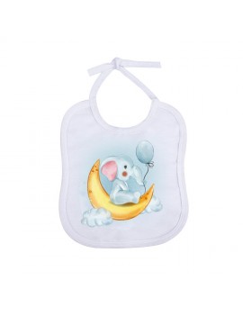 Kişiye Özel Keten Beyaz Bebek Önlüğü | İsim, Tarih, Yazı veya Logo Baskısı Yapılır