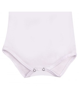 Kısa Kol Beyaz Bebek Zıbın | 0–6 Ay | Kişiye Özel Baskılı