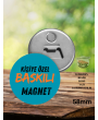 Kişiye Özel 58mm Buton Magnet | Fotoğraf, Logo, Yazı Baskılı