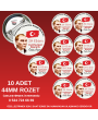10’lu 29 Ekim Cumhuriyet Bayramı Rozeti Seti – 44mm Atatürk ve Türk Bayraklı Yaka Rozetleri