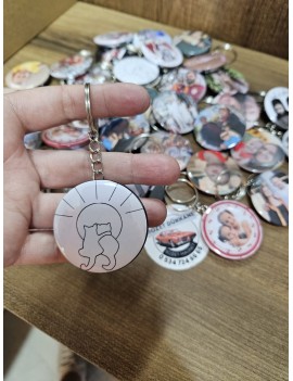 Kişiye Özel 44mm Buton Anahtarlık | Fotoğraf, Logo, Yazı Baskılı