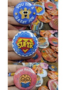 Kişiye Özel 58mm Baskılı Rozet – Fotoğraf, Yazı veya Logo Tasarımı