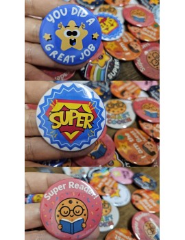 Kişiye Özel 58mm Baskılı Rozet – Fotoğraf, Yazı veya Logo Tasarımı