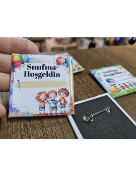 Kişiye Özel 50mm Kare Rozet – Fotoğraf, Yazı veya Logo Baskılı